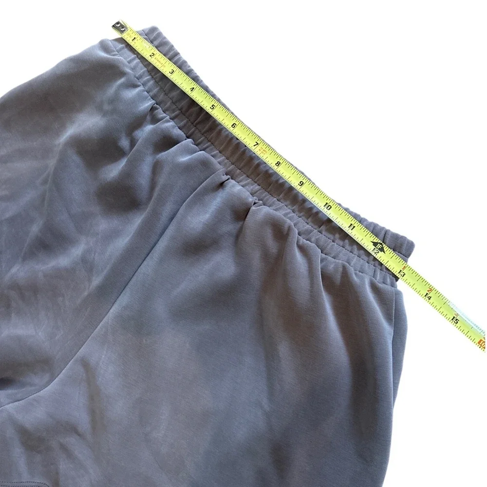 A New Day Womens High-Rise Gray/Taupe Elastic Waist Shorts Side Pockets Small - Picture 4 of 8
